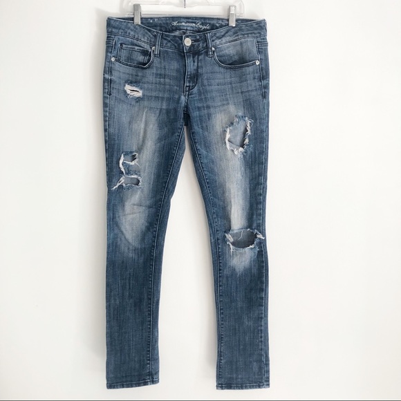 American Eagle Women’s Distressed Skinny Jeans 6 - Picture 8 of 16